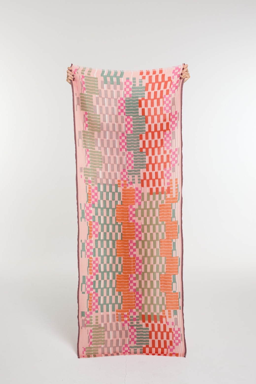 Foulard Saccade Rose Allure Chic | Mapoésie Paris