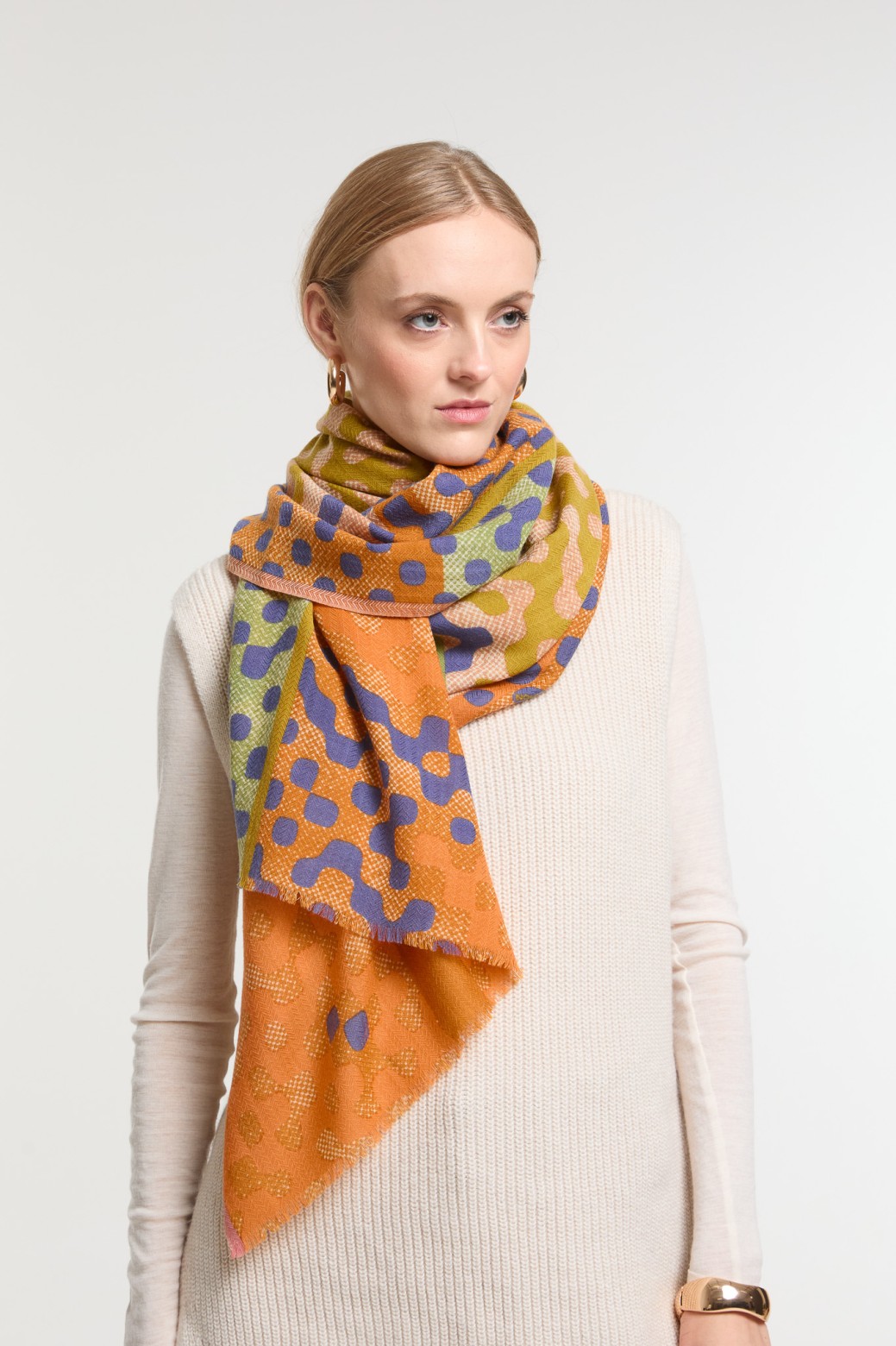 Foulard Variation Cuivre Reflets Chauds | Mapoésie