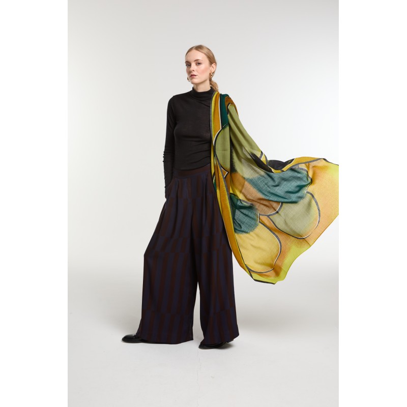 Foulard Aurae Ocre Style Créateur | Mapoésie