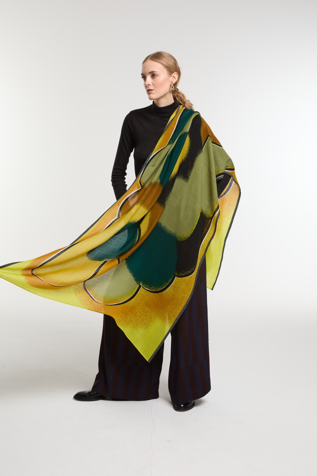 Foulard Aurae Ocre Style Créateur | Mapoésie
