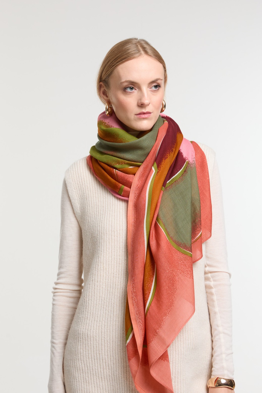Foulard Aurae Blush Teintes Douces | Mapoésie