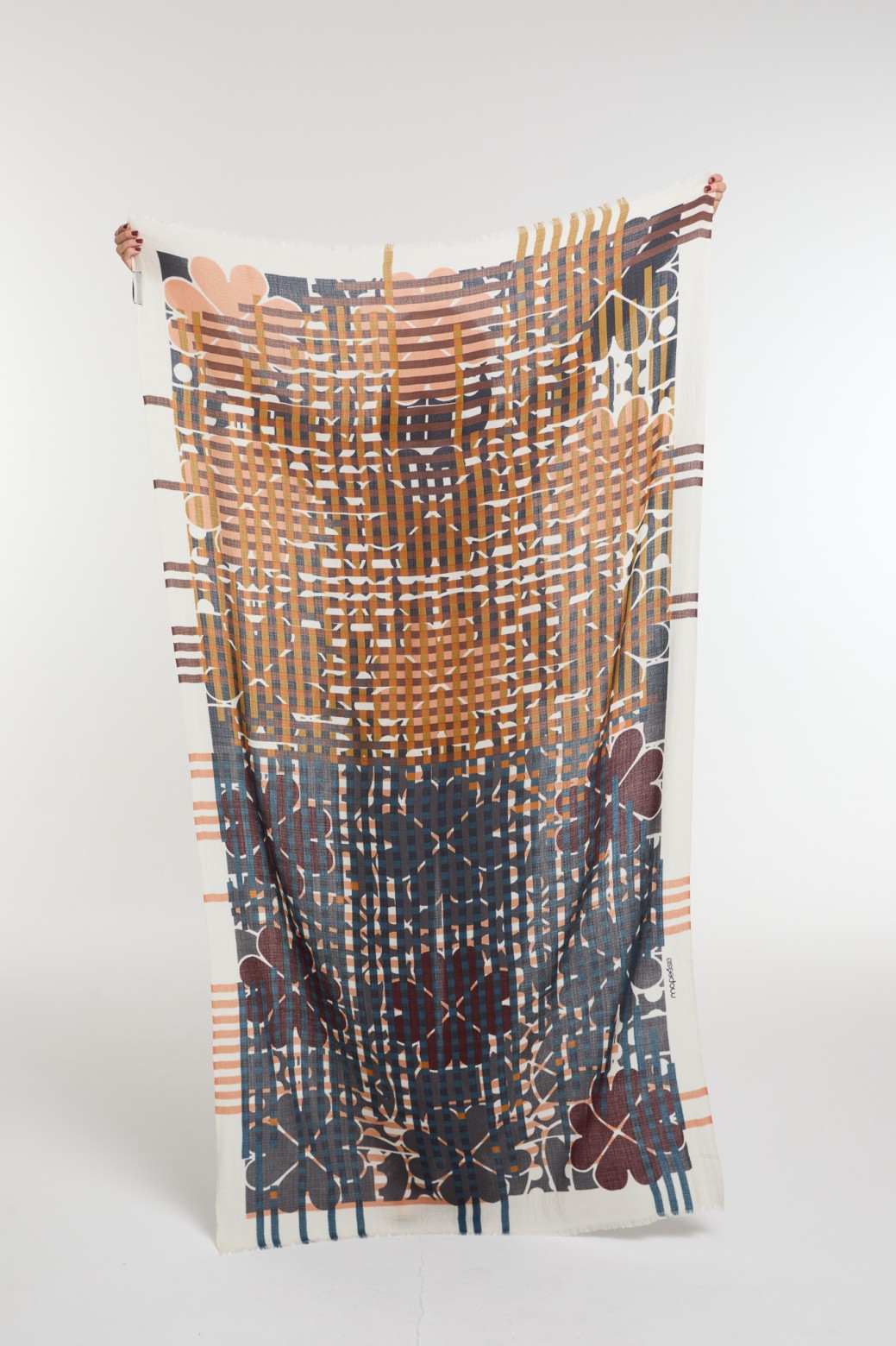 Foulard Fragrance Brun Chic Moderne | Mapoésie Paris