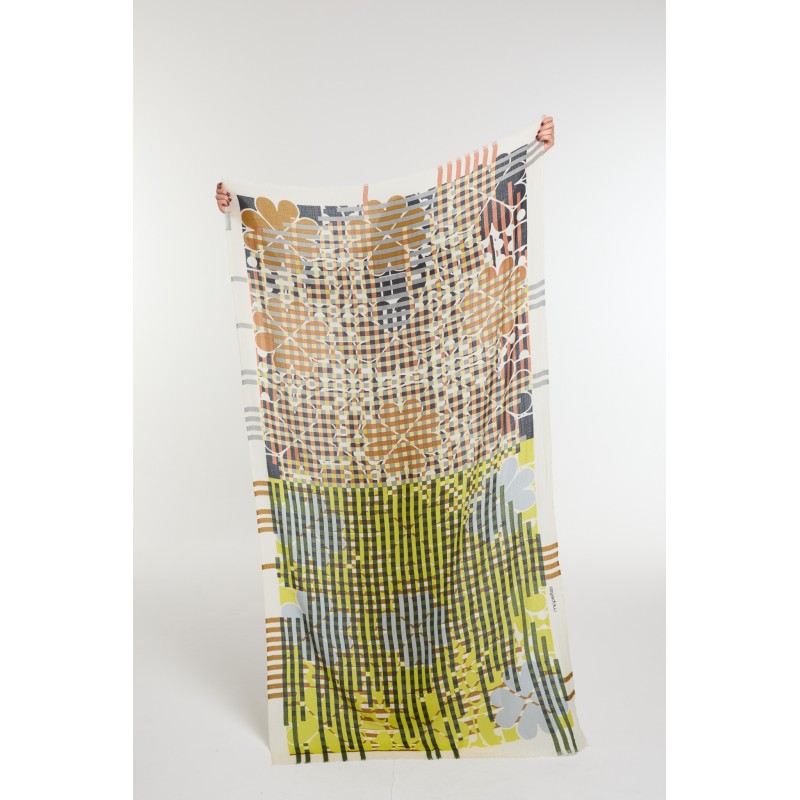 Foulard Fragrance Lime Motif Abstrait | Mapoésie Paris