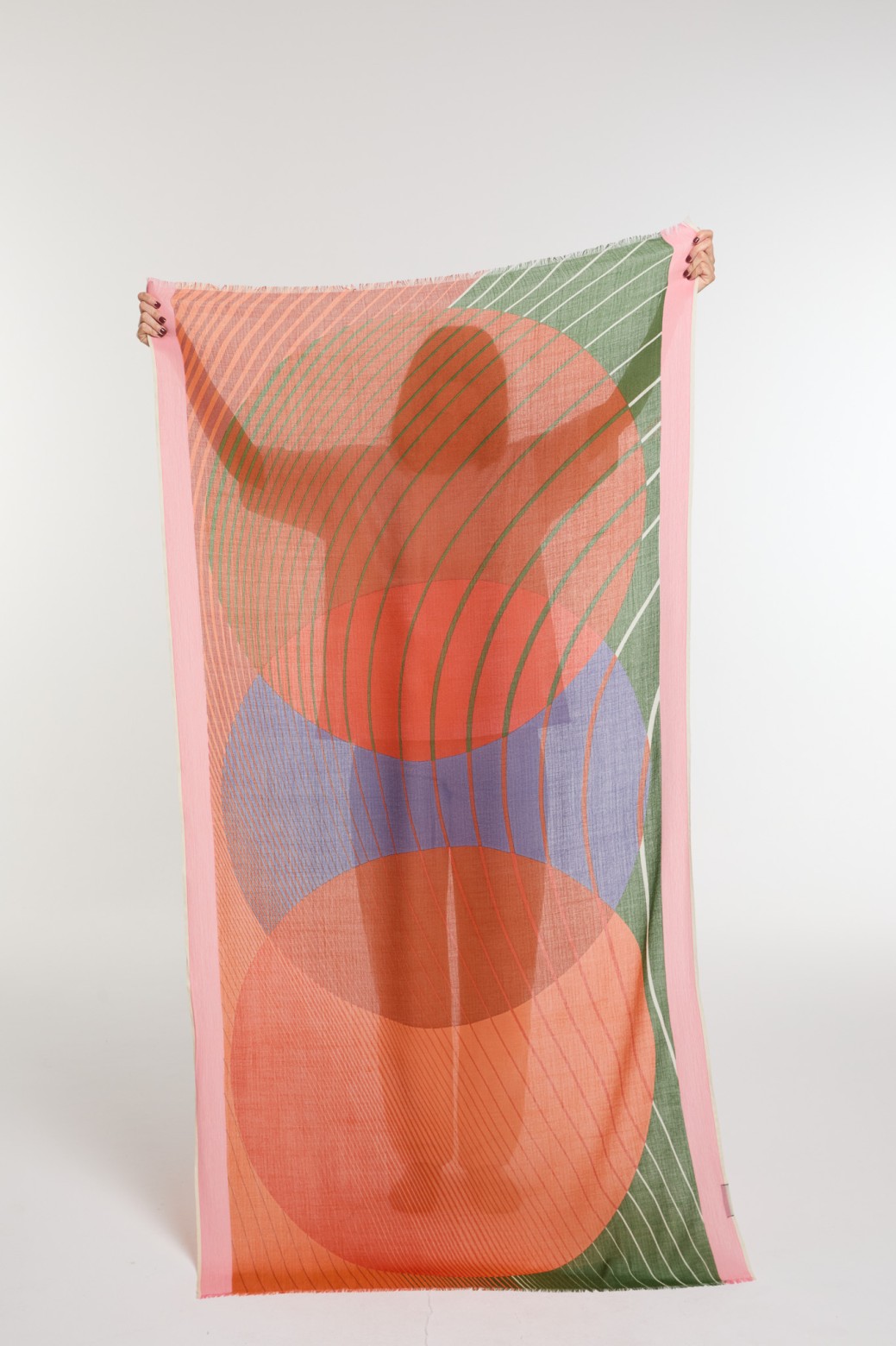 Foulard Astre Orange Design Céleste | Mapoésie Paris