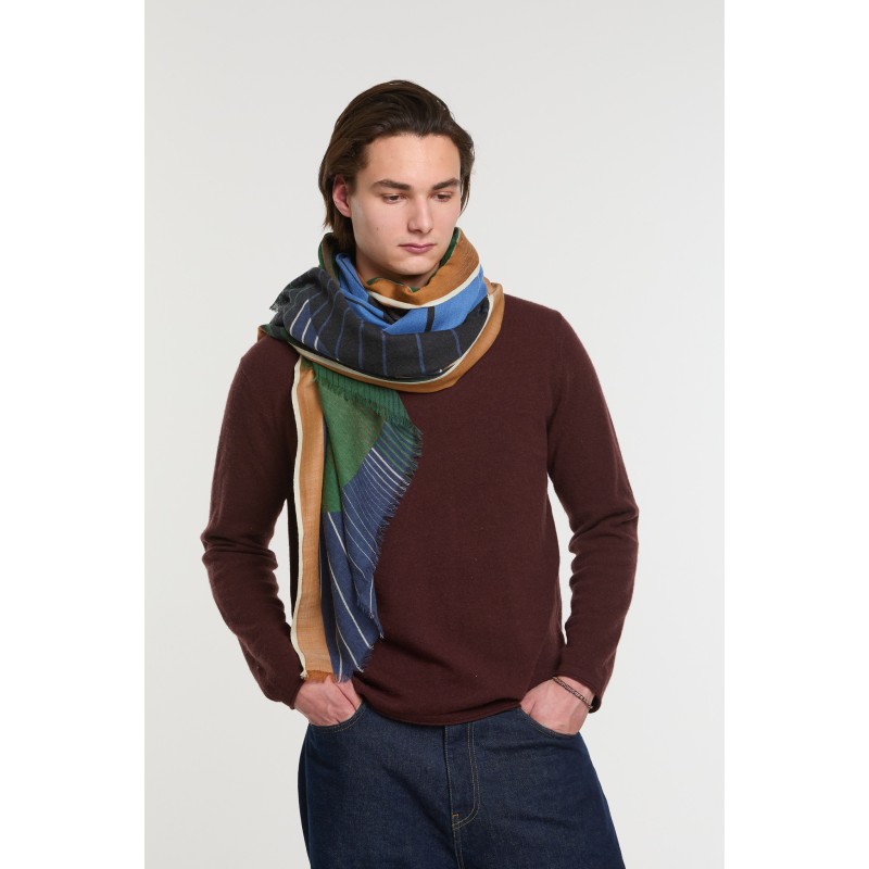 Foulard Astre Kaki Brun Tons Naturels | Mapoésie Paris