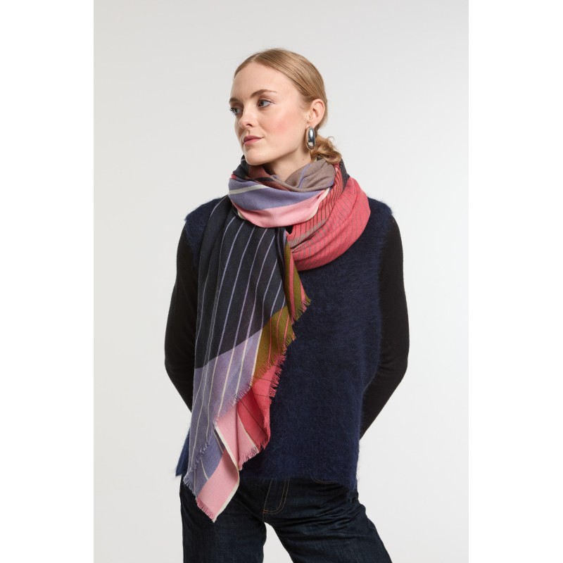 Foulard Astre Parme Nuance Douce | Mapoésie Paris