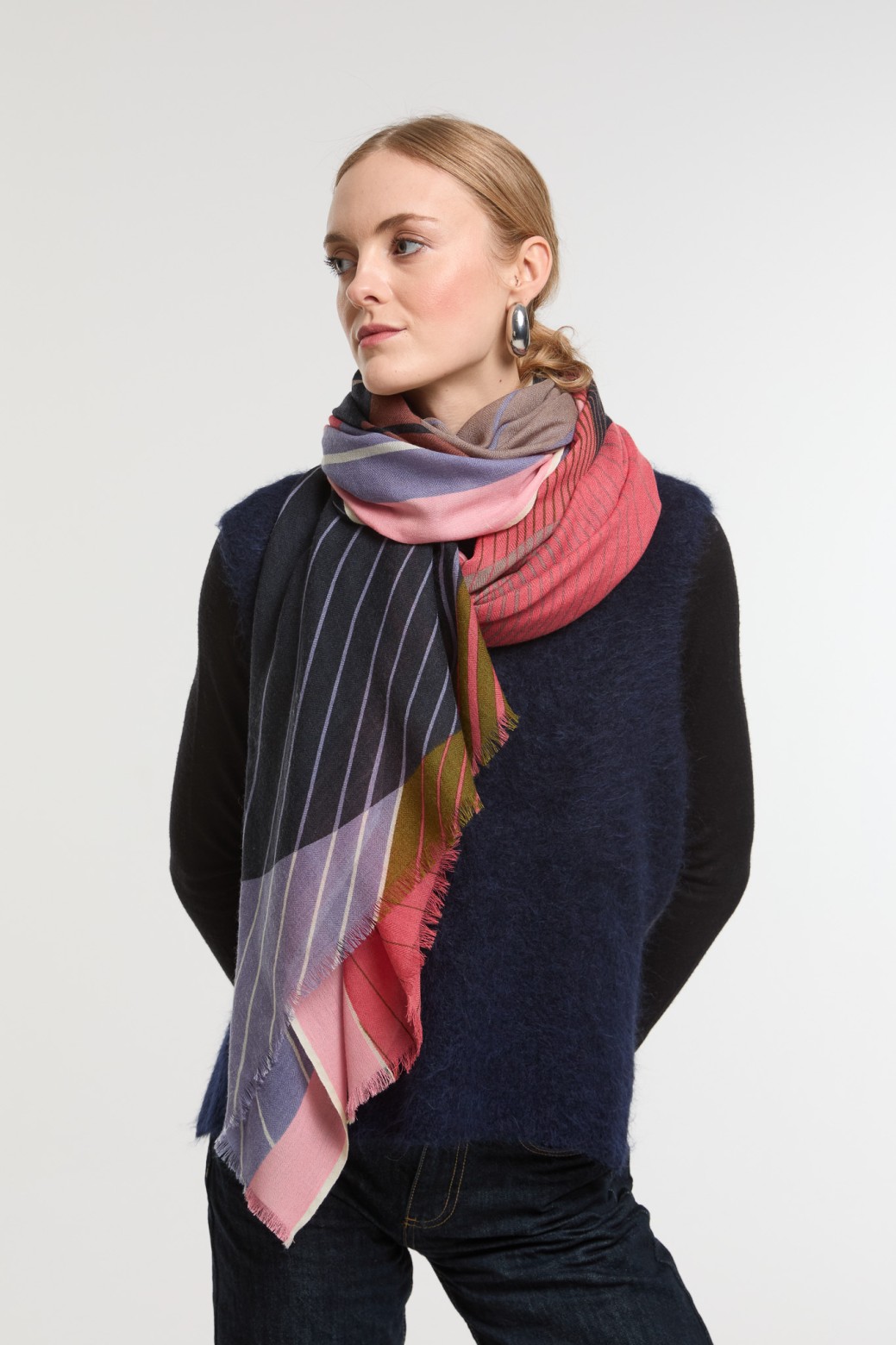 Foulard Astre Parme Nuance Douce | Mapoésie Paris