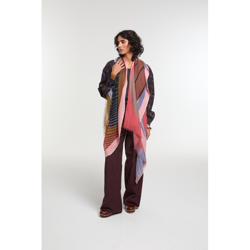 Foulard Astre Parme Nuance Douce | Mapoésie Paris
