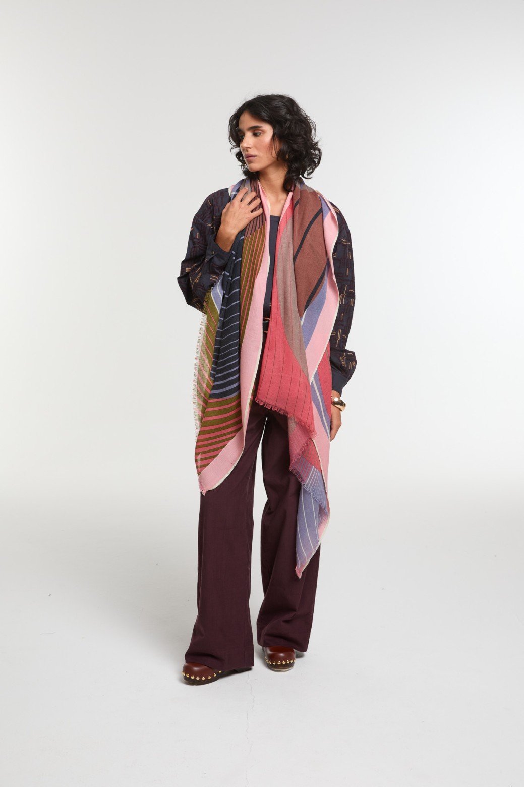 Foulard Astre Parme Nuance Douce | Mapoésie Paris