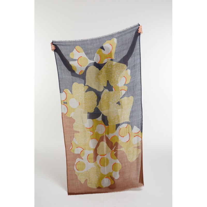 Foulard Éternel Marine Roux Graphique | Mapoésie Paris