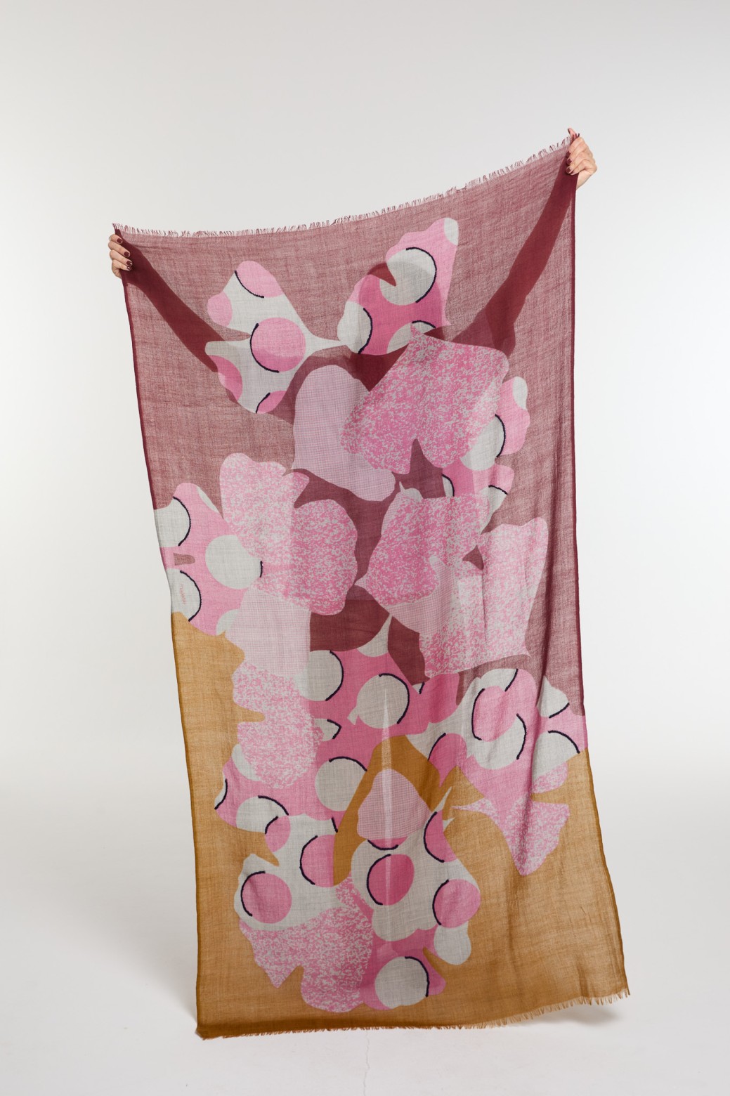 Foulard Éternel Bordeaux Kaki Haut de Gamme | Mapoésie