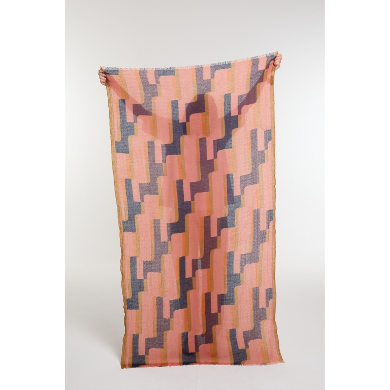 Foulard Édom Blush Allure Graphique | Mapoésie