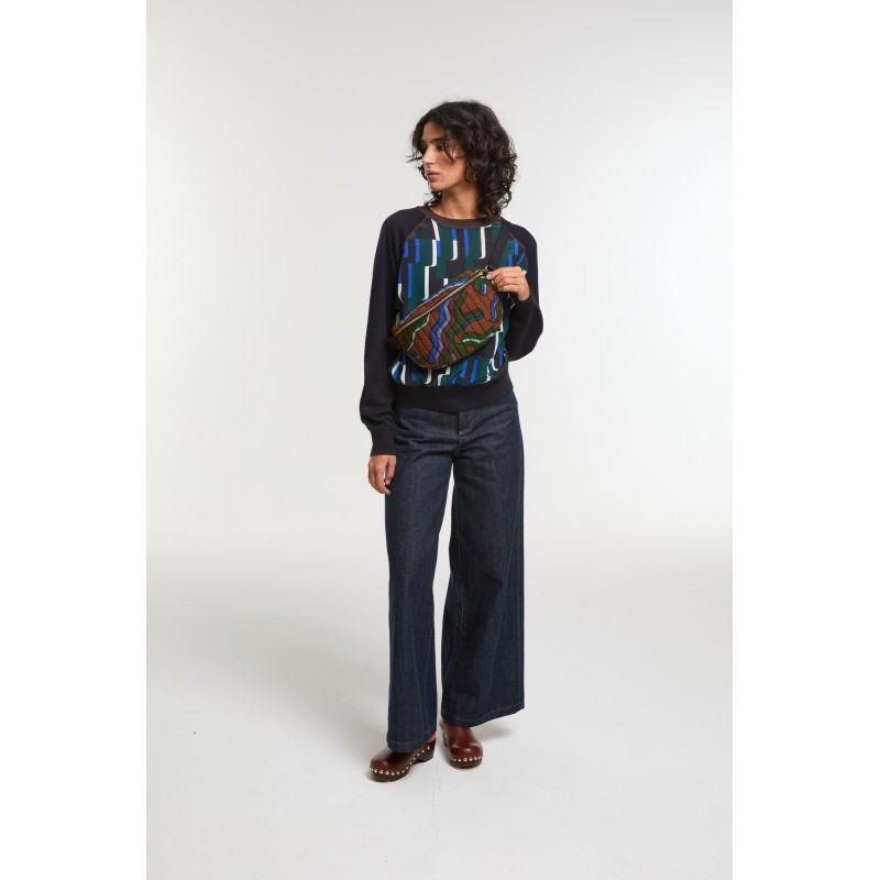 Sac Banane L Chiara Mouvance Bleu Original | Mapoésie