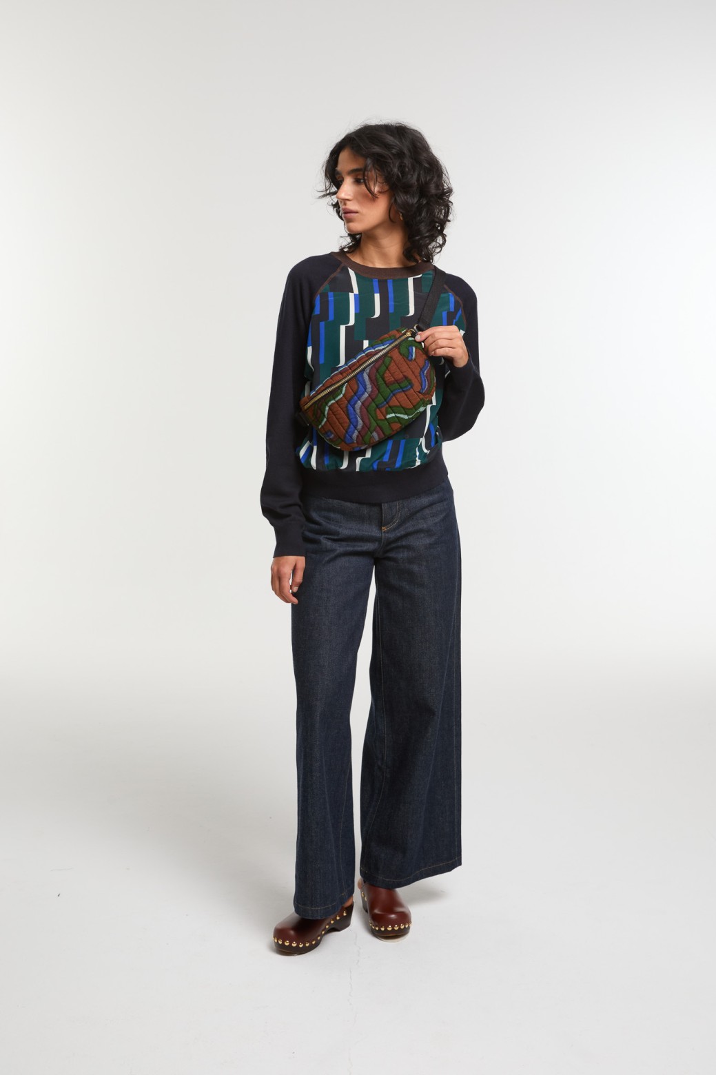 Sac Banane L Chiara Mouvance Bleu Original | Mapoésie