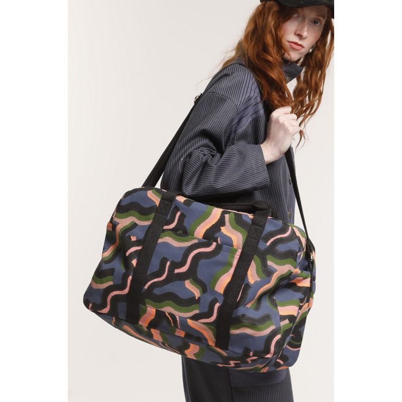 Sac de Voyage Evasion Mouvance Rose Chic | Mapoésie Paris
