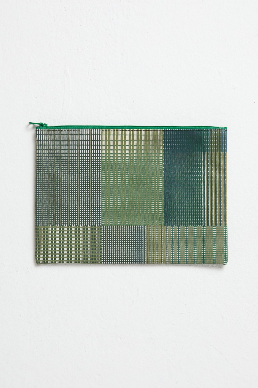 Pochette Goa Prisme Vert Motif Arty | Mapoésie Paris