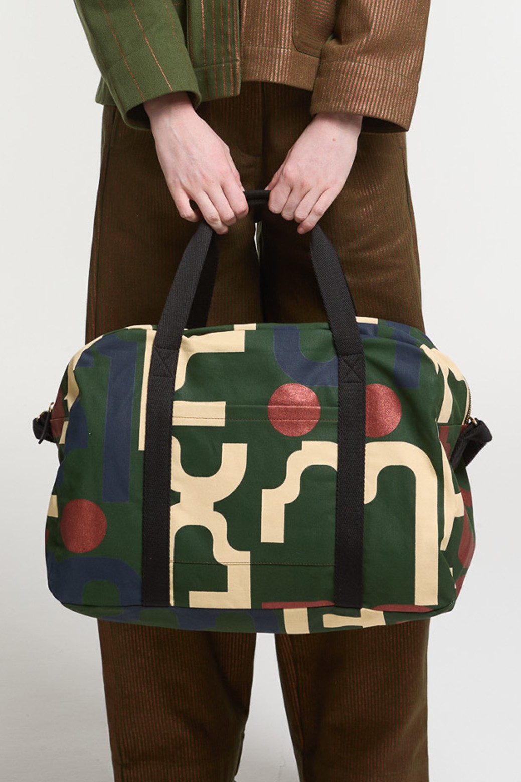Sac de Voyage Evasion Lyrique Kaki Chic | Mapoésie Paris