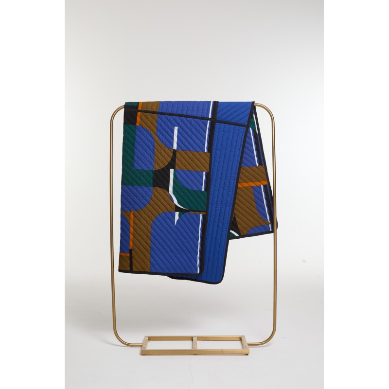 Boutis Chance Bleu aux Motifs Arty | Mapoésie
