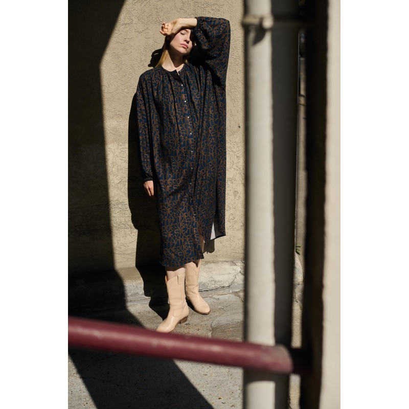 Robe Paradis Origine Nuit Imprimée | Mapoésie Paris