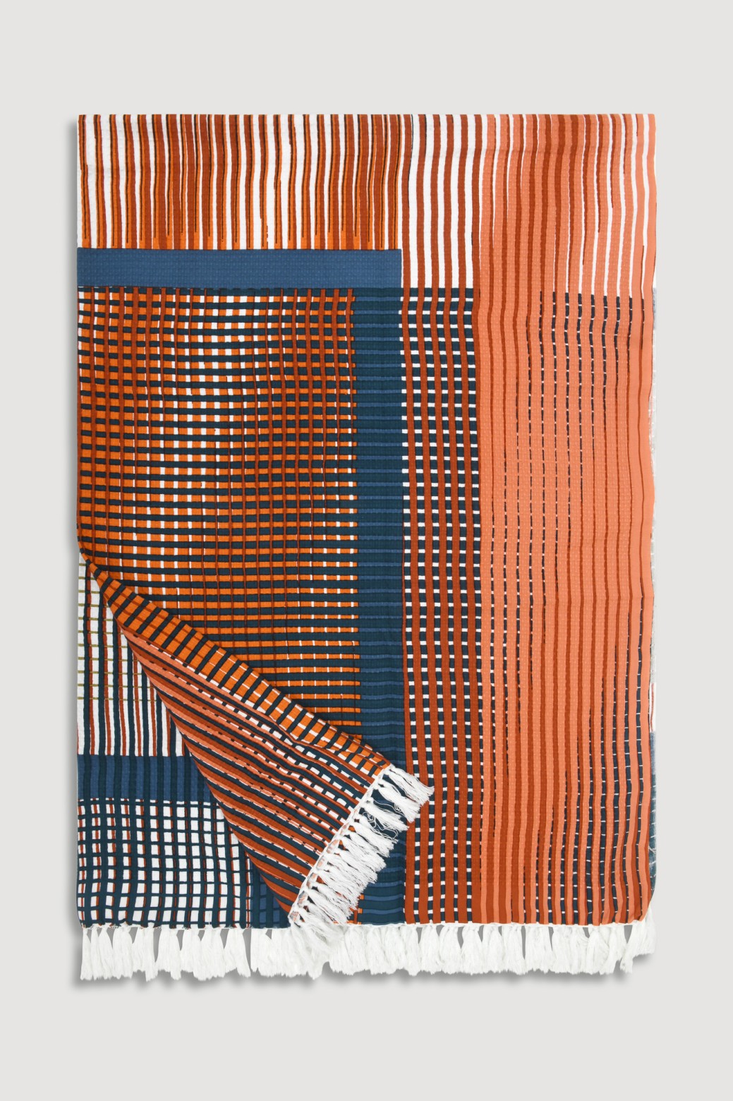 Plaid Vibrant Terracotta Doux & Chaud | Mapoésie