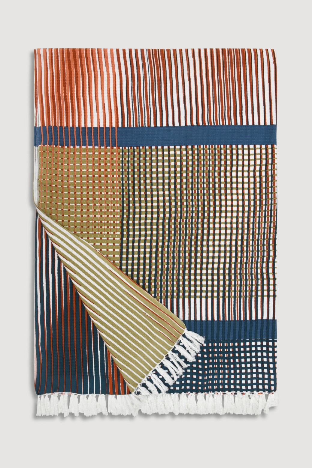 Plaid Vibrant Terracotta Doux & Chaud | Mapoésie