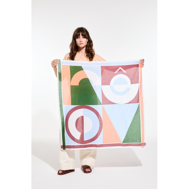 Carré en coton graphique Reve /Mapoésie
