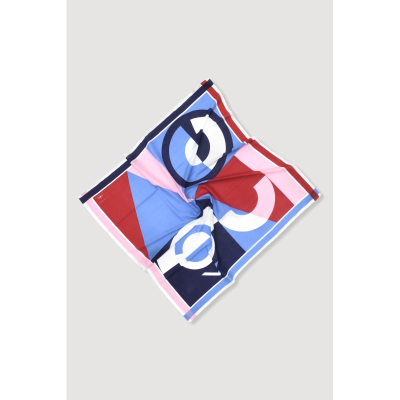 Carré en coton graphique Reve rouge/Mapoésie