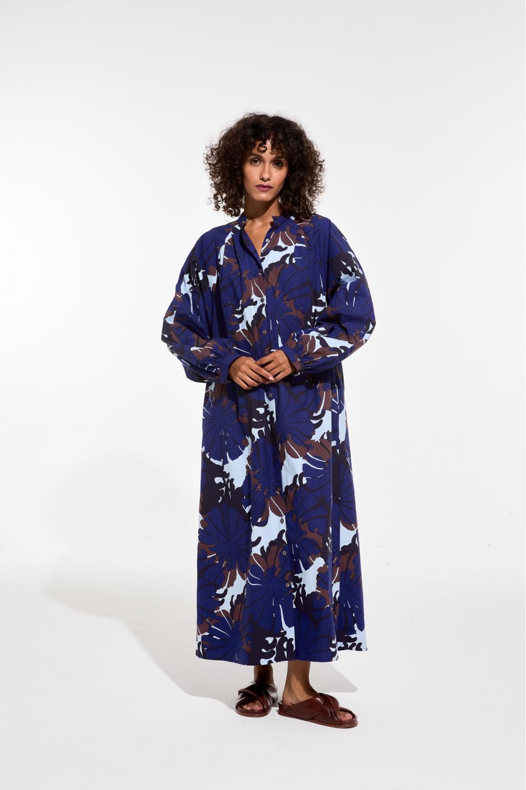 Robe Eulalie Pavot Bleu