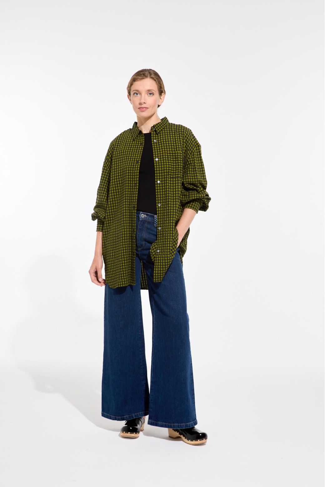 Chemise Marcel Freesia Kaki Marine