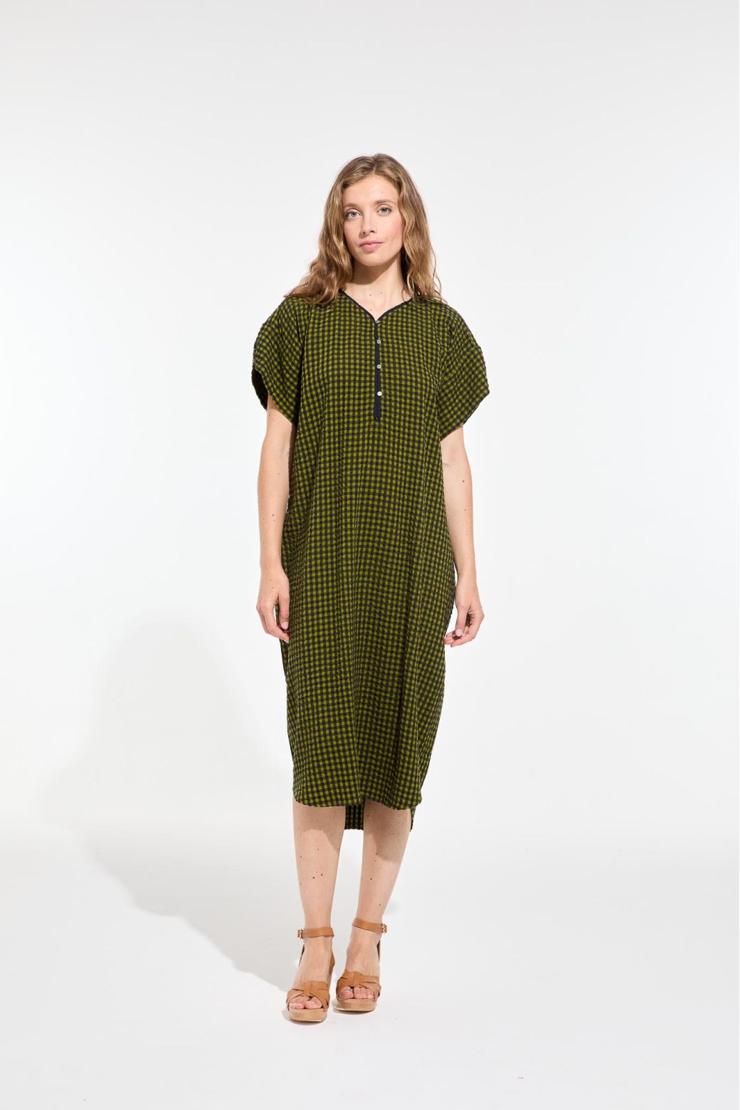 Robe Noto Freesia Kaki Marine