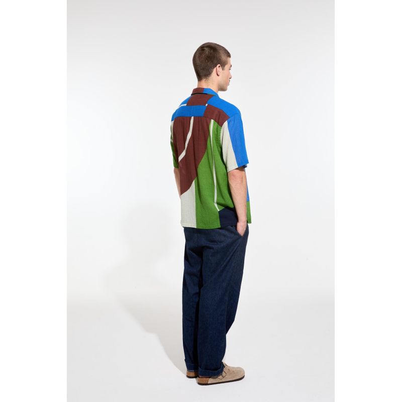 Chemise Homy Liane Bleu Vert