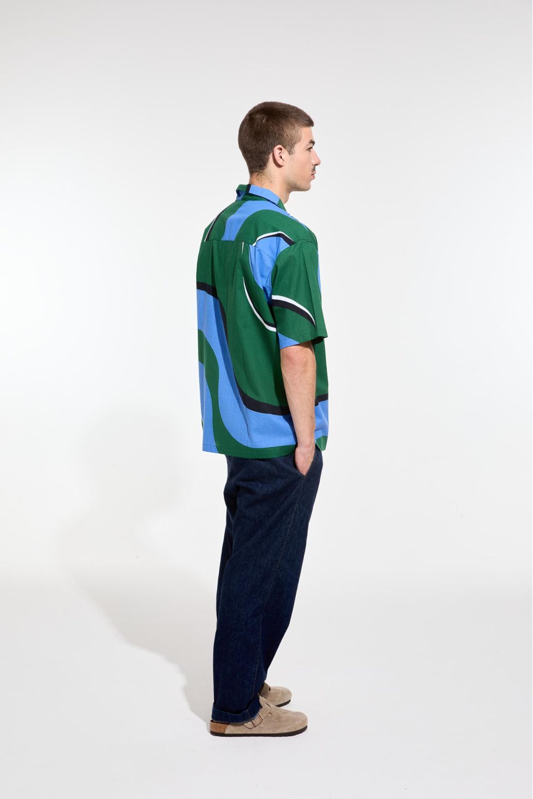 Chemise Homy Madone Bleu Vert