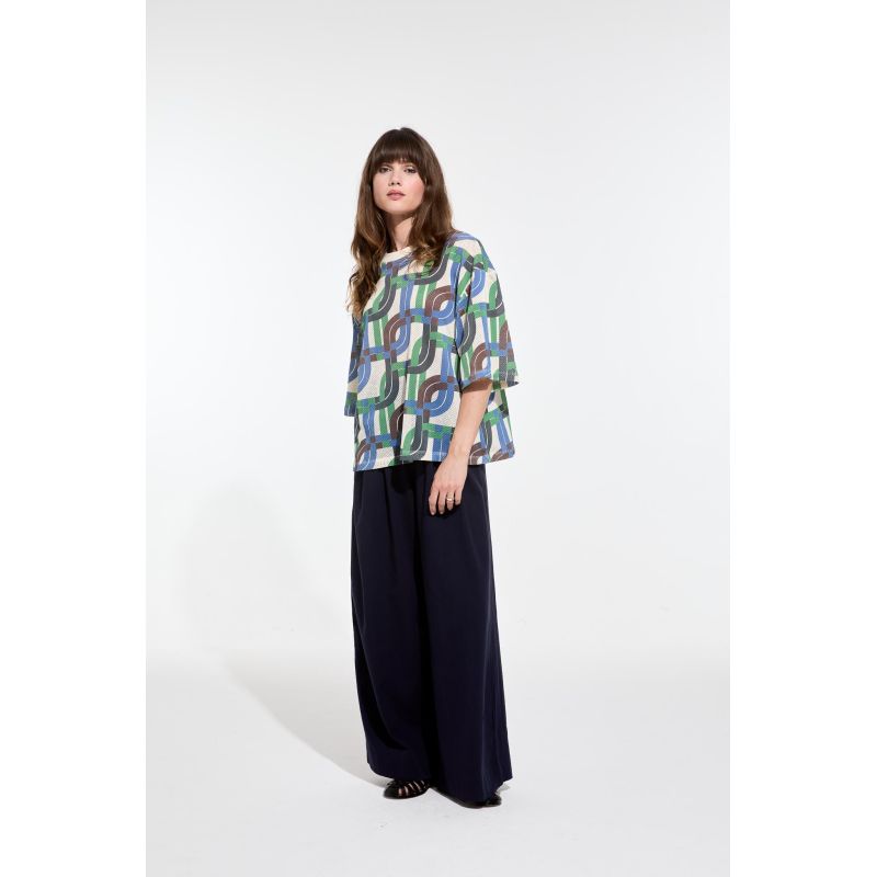 Top Adam Liane Bleu