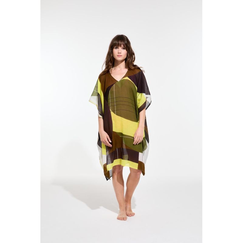 Robe Elia Forma Kaki Lime