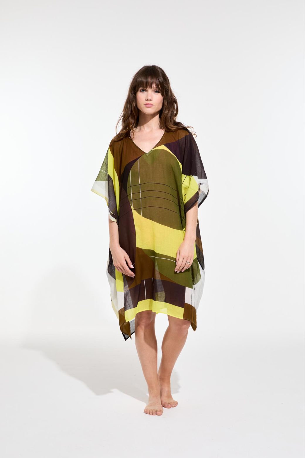 Robe Elia Forma Kaki Lime