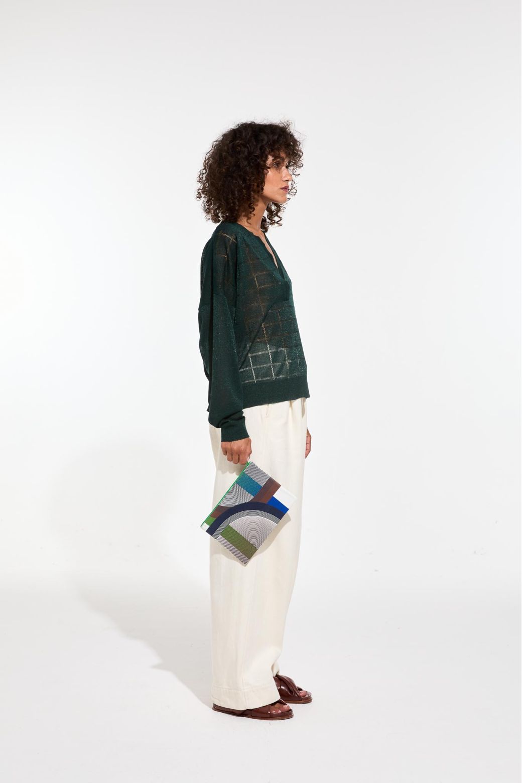 Pochette Goa Ettore Bleu Vert