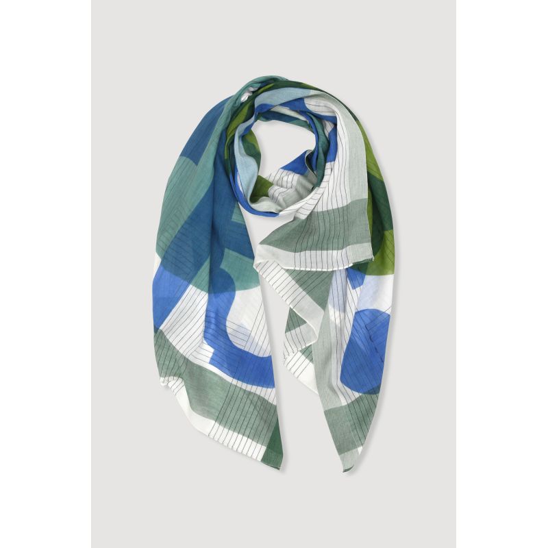 FoulardLyrique Vert Bleu