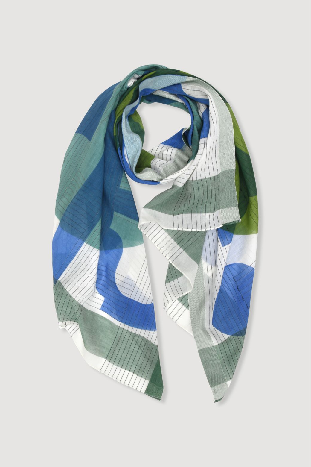FoulardLyrique Vert Bleu