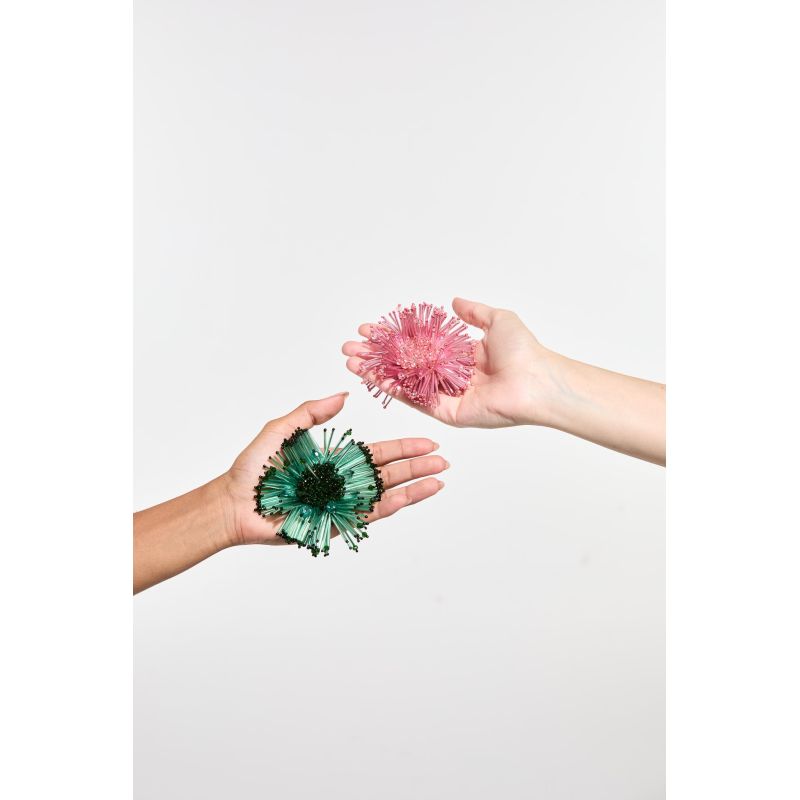 Broche AnemoneVert