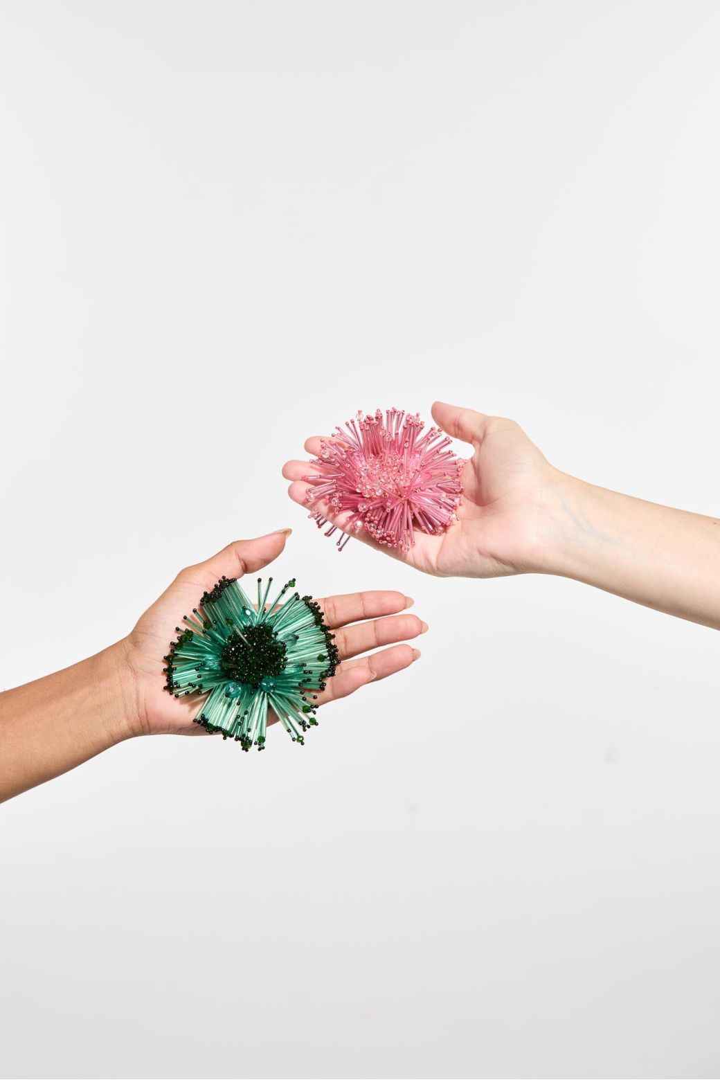 Broche AnemoneVert
