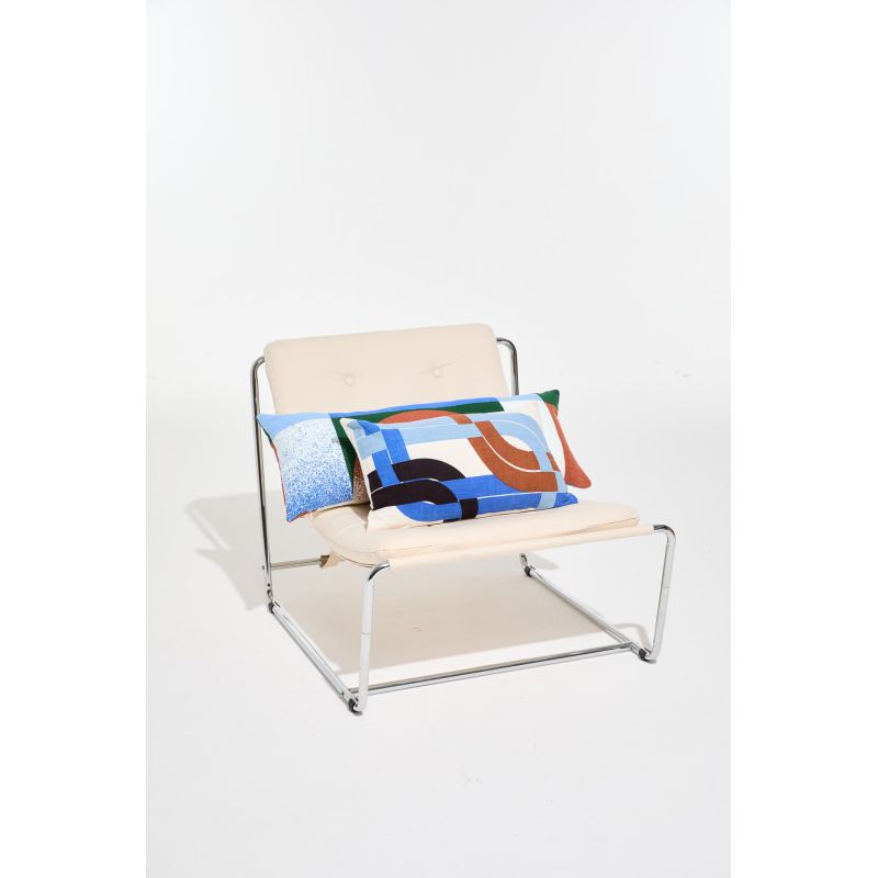 housse de coussinLiane Bleu 30/50 Cm