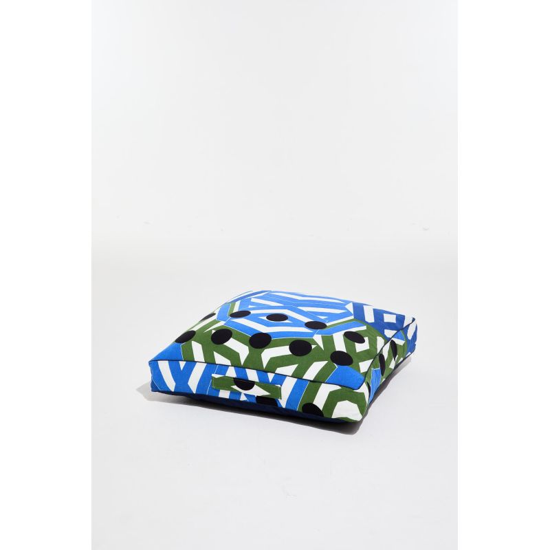 housse de coussinBloom Bleu80/80/12 Cm