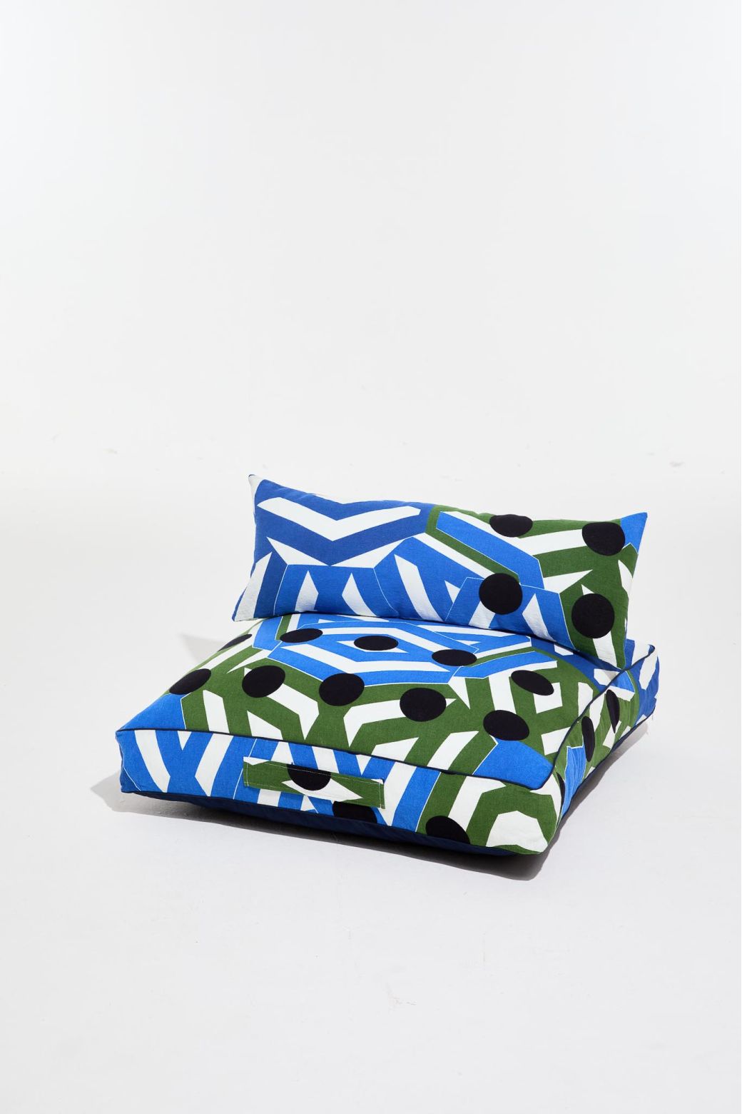 Blue Bloom Cushion 80/80/12 Cm
