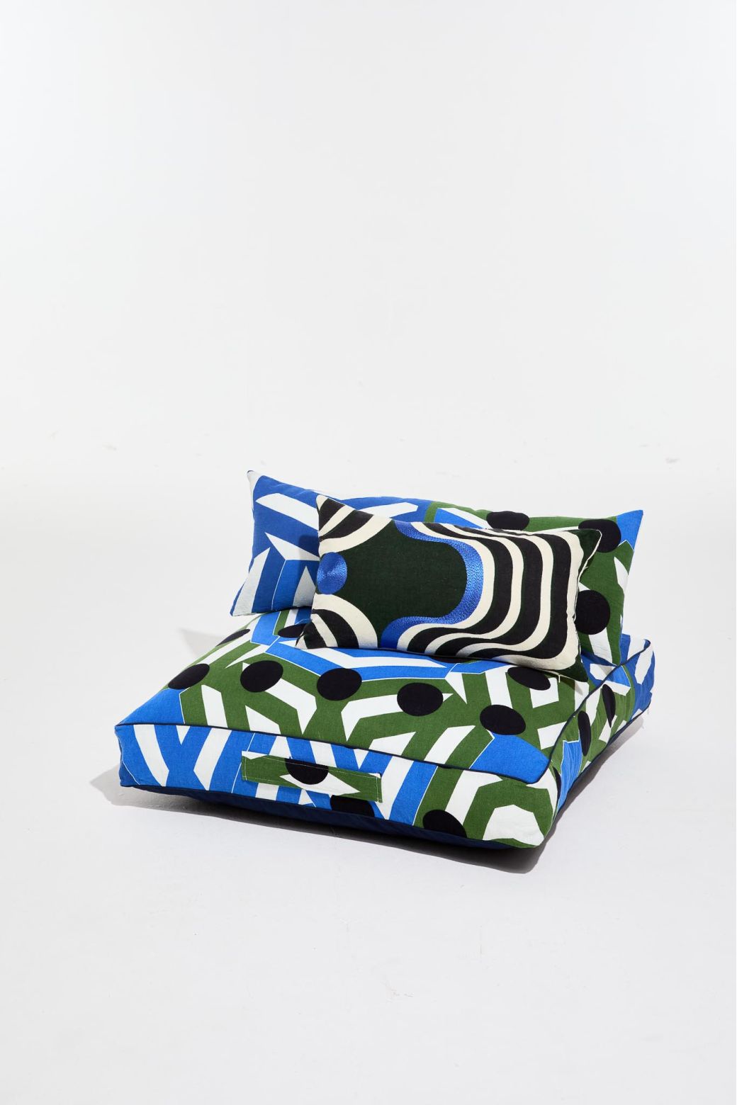 housse de coussinBloom Bleu80/80/12 Cm