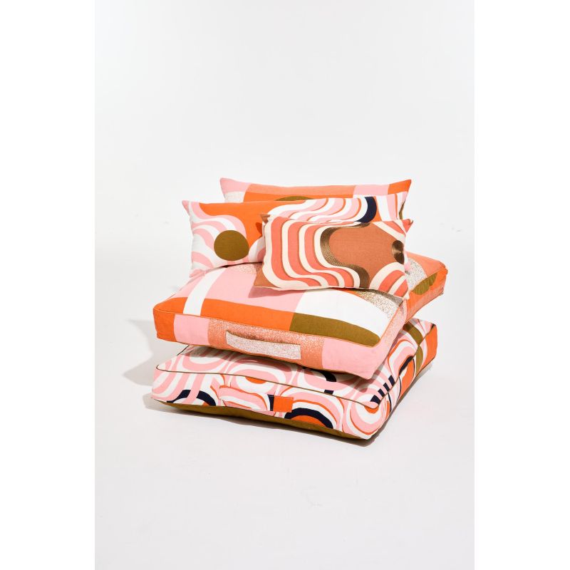 housse de coussinNebuleuse Terracotta 80/80/12 Cm