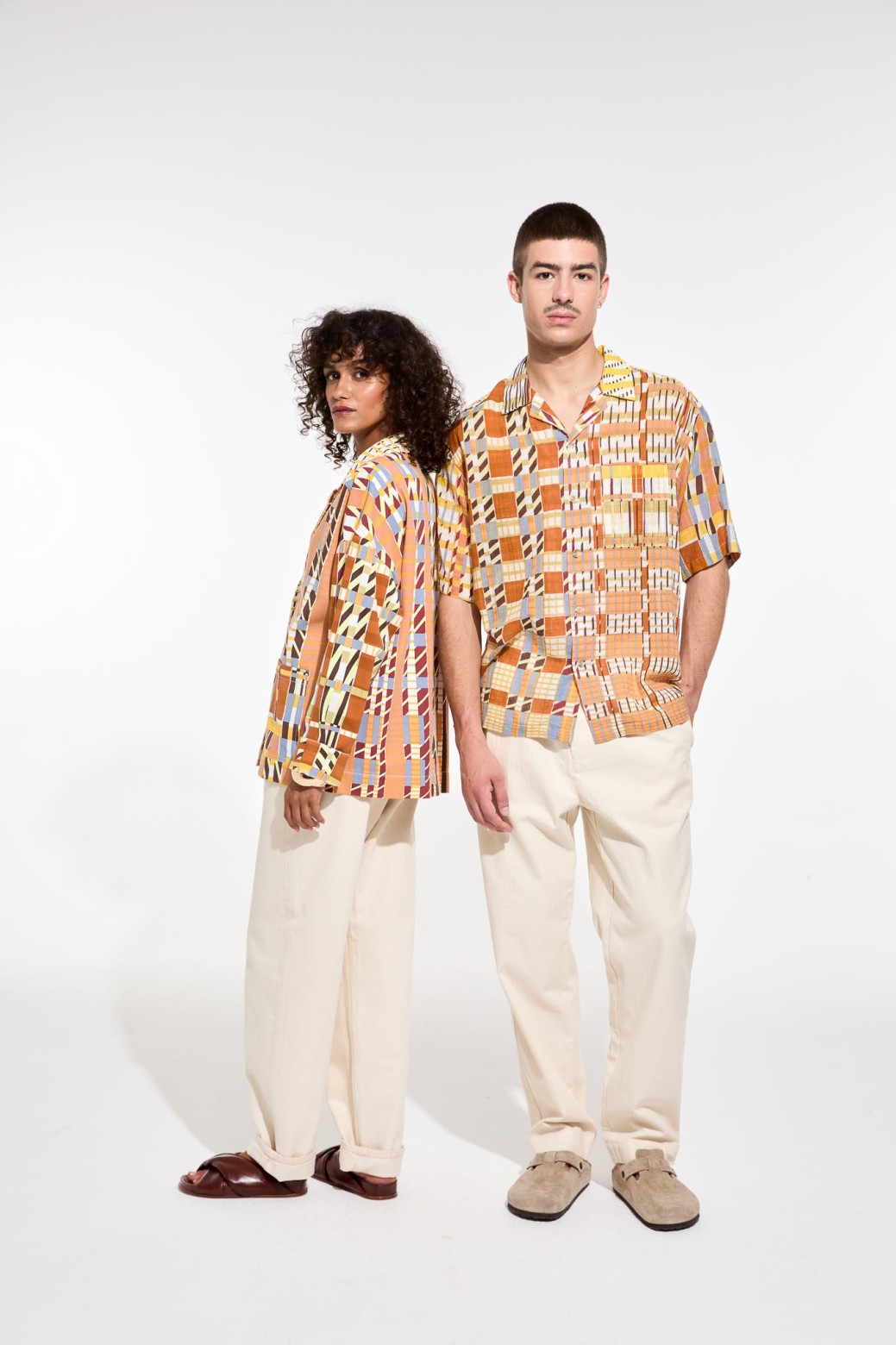 Veste d'été-coupe droite-jaune/Mapoésie