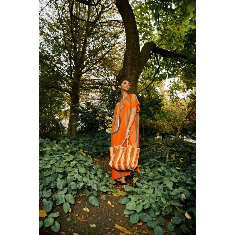 Sac de ville-grand format-orange/Mapoésie