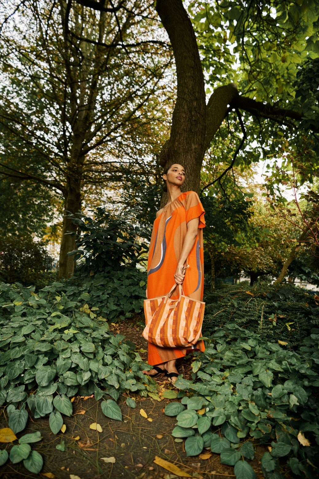 Sac de ville-grand format-orange/Mapoésie