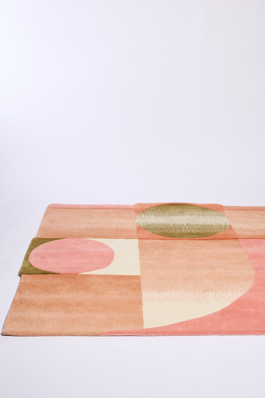 Grand Tapis Atlas Rose en Laine 180x183 | Mapoésie