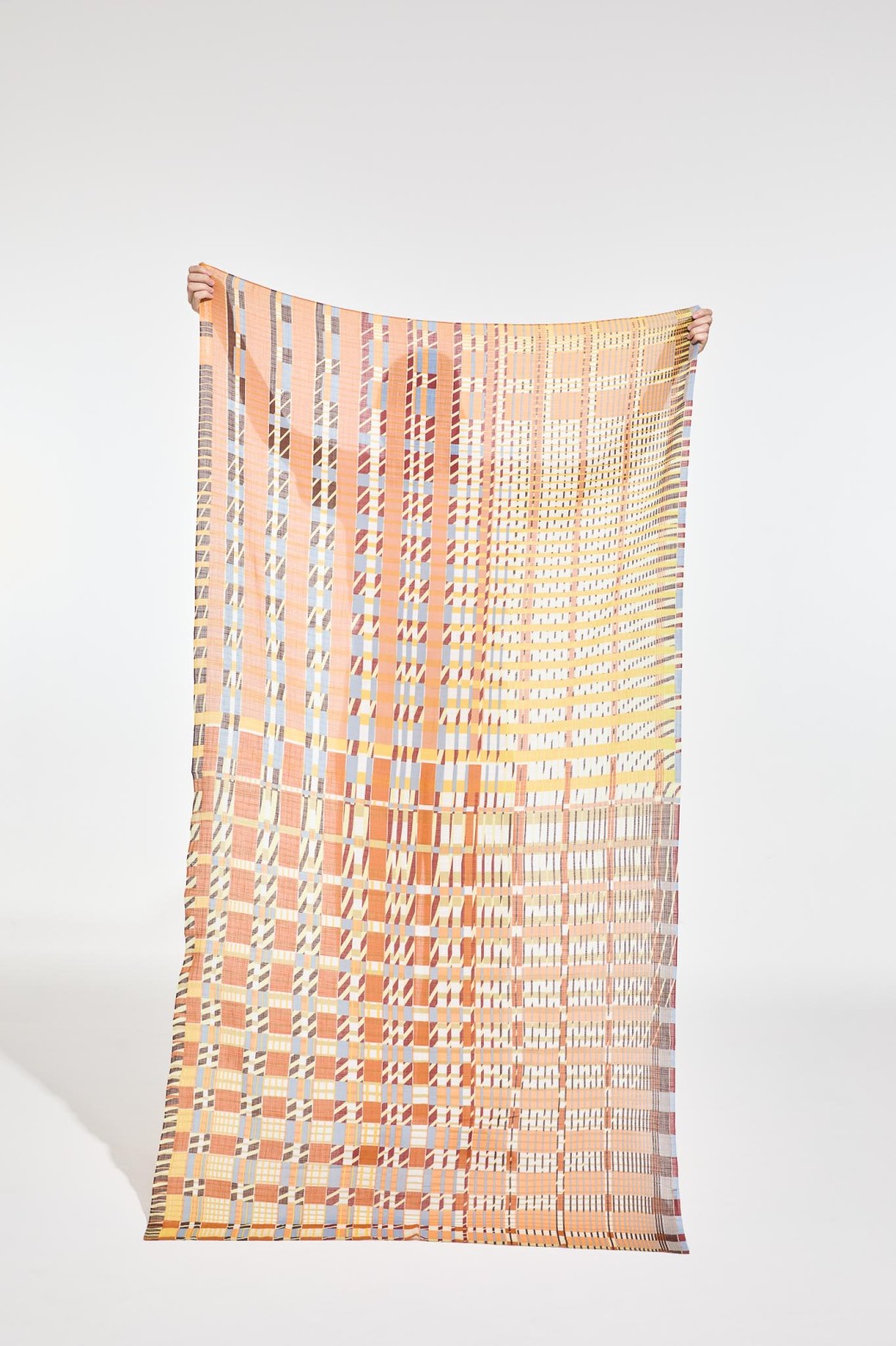 Foulard en coton Graphique Utopie Jaune/Mapoésie